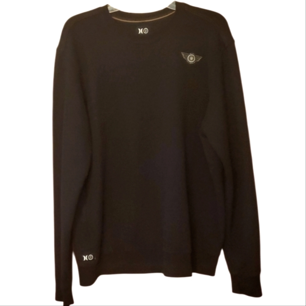 Hurley x RSD Rolland Sands Design Moto Beach Black Pullover‎ Sweatshirt Size L